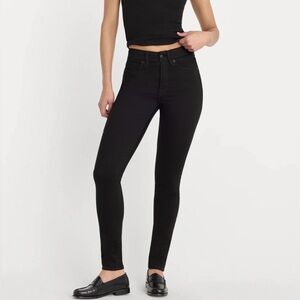 Good American Good Legs Skinny Jeans Black 00/24 High Rise Sculpting Stretch